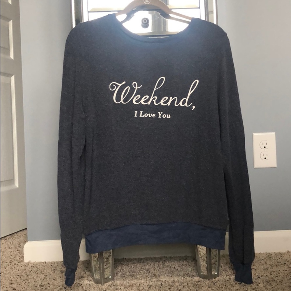 Wildfox Couture Weekend ILY baggy jumper sz s